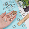 Beebeecraft 20Pcs Alloy Spring Gate Rings FIND-BBC0002-21P-3