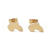PVD Vacuum Plating 304 Stainless Steel Stud Earrings for Women X-EJEW-A048-07G-1