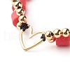 Handmade Polymer Clay Beads Nylon Thread Braided Bead Bracelets BJEW-JB06626-6