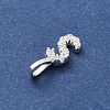 925 Sterling Silver with Cubic Zirconia Charms STER-Q004-01S-S-2