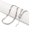304 Stainless Steel Snake Chains Necklaces NJEW-M075-02B-P-1