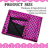 Sparkly Hologram Spandex Mermaid Printed Fish Scale Fabric AJEW-WH0314-30A-2