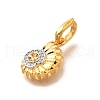 Brass Micro Pave Cubic Zirconia Pendants KK-S517-01C-G-2