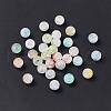 Frosted Crackle Glass Beads GLAA-P029-05-2