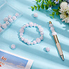   30Pcs 3 Styles Acrylic & Resin with Rhinestone Round Beads OACR-PH0004-27-5