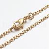 Brass Chain Necklaces MAK-F013-04G-2