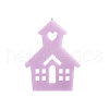 DIY House with Heart Pattern Candle Silicone Molds DIY-G113-05B-1
