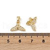 Brass Micro Pave Cubic Zirconia Charms KK-C093-13G-3