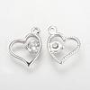 Alloy Cubic Zirconia Charms ZIRC-S056-02-1