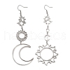 304 Stainless Steel Dangle Earrings EJEW-P271-06P-1