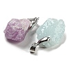 Raw Rough Natural Mixed Stone Pendants G-B060-01P-2
