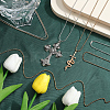 SOFPLATE 30Pcs 2 Colors Iron Ball Chain Necklace Making MAK-SP0001-06B-4