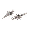Brass Micro Pave Cubic Zirconia Pendants KK-E068-VB449-3