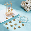 100Pcs Tibetan Style Alloy Pendants PALLOY-GO00038-4