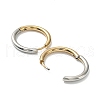 Ion Plating(IP) Two Tone 304 Stainless Steel Huggie Hoop Earrings EJEW-A106-02D-2