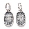 Thailand Sterling Silver Pendant Settings STER-A071-01AS-1