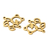 201 Stainless Steel Connector Charms STAS-Q245-17G-2
