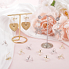 Beebeecraft 20Pcs 2 Colors Bowknot Brass Earring Hooks KK-BBC0014-43-4