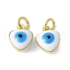 Brass Enamel Charms KK-S518-03H-G-1