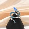Brass Micro Pave Cubic Zirconia Finger Rings RJEW-H245-01P-2