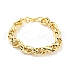 Ion Plating(IP) 304 Stainless Steel Rope Chain Bracelets BJEW-D030-09G-1