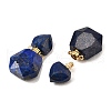 Dyed Natural Lapis Lazuli Perfume Bottle Pendants G-L623-12G-04-2