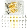 36Pcs 6 Style Grade AA Brass Ice Pick Pinch Bails for Pendant Making KK-FS0001-26-1