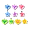 Opaque Resin Pendants RESI-P039-02A-1