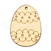 DIY Crafts Easter Egg Shape Cutouts Pendants AJEW-P087-B02-10-2