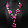 Alloy & Glass Pendant Necklaces for Women FS-WGBD771-05-1