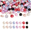 160Pcs 8 Styles Hot Stamping Opaque Resin Pendants RESI-TA0001-48-3