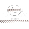 304 Stainless Steel Cuban Link Chains CHS-CJ0001-27A-2