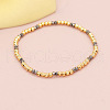 Bohemian Style Brass Beads Stretch Bracelets WT3202-2