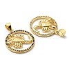 Brass Micro Pave Cubic Zirconia Pendants KK-K341-18G-01-3