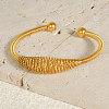 Stylish 304 Stainless Steel Spring Wire Cuff Bangles XA6036-2-3