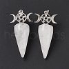Natural Quartz Crystal Pendants G-P484-02P-05-3