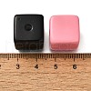 Spray Painted Acrylic Beads OACR-R002-04A-3