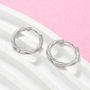 304 Stainless Steel Twist Hoop Earrings for Women EJEW-A130-02B-P-5