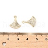 Brass Micro Pave Cubic Zirconia Pendants KK-B133-02G-3