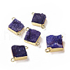 Natural Druzy Quartz Links connectors G-P396-09G-11-1