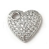 Brass Micro Pave Cubic Zirconia Charms KK-I276-35P-1