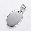 Tarnish Resistant 304 Stainless Steel Stamping Blank Tag Charms STAS-P055-06P-1