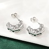 304 Stainless Steel Stud Earrings EJEW-S272-02P-2