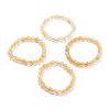 Natural Citrine Round Beads Stretch Bracelet BJEW-LS0001-09-1