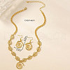 Vortex Alloy Pendant Necklace & Dangle Earrings Sets FS-WGE9BDE-01-3