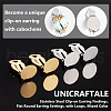 Unicraftale 60Pcs 2 Colors 304 Stainless Steel Clip-on Earring Findings FIND-UN0003-59-5