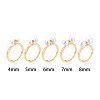 Brass Micro Pave Cubic Zirconia Adjustable Ring Settings KK-T076-07G-9