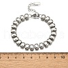 304 Stainless Steel Rectangle Link Chain Braceletes for Women BJEW-R022-01P-5