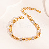 Stainless Steel Link Chain Bracelets Set for Women IX7784-3-2