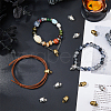 SUPERFINDINGS 30Pcs 2 Colors Zinc Alloy Skull European Beads FIND-FH0008-77-4